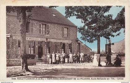 CPA Bailly-Carrois-Baillycarrois-Café Tabac Restaurant de la Picardie-3122     L4759