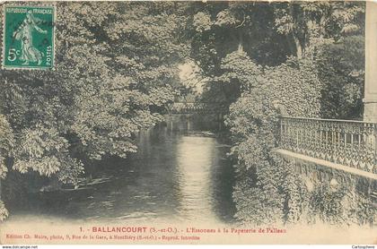 CPA 91 Essonne > Ballancourt sur Essonne l'Essonnes (sic) Essonne à la Papeterie de Palleau