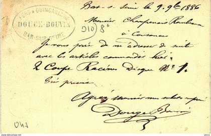 Carte postale ancienne de BAR sur SEINE