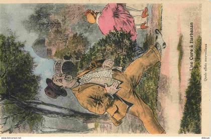 Carte Postale Ancienne - 31 - Barbazan - Art illustration - Une Cure à Barbazan - Carte Humoristique - Humour - Colorisé