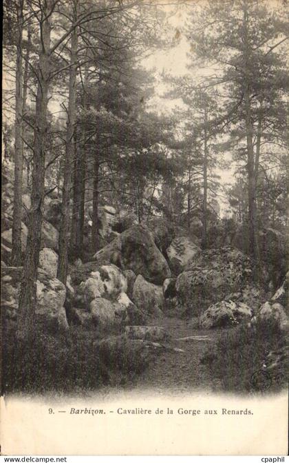 Barbizon CPA Cavaliere de la gorge aux Renards