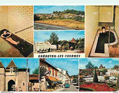 Carte Postale - 32 - Barbotan les Thermes - Les Thermes - Multivues - Bains - Automobiles - Flamme Postale de Barbotan l