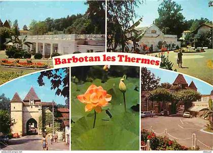 Carte Postale - 32 - Barbotan les Thermes - Multivues - Automobiles - Fleurs - Flamme Postale de Barbotan les Thermes -