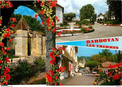 Carte Postale - 32 - Barbotan les Thermes - Multivues - Automobiles - Fleurs - Flamme Postale de Barbotan les Thermes -