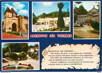 Carte Postale - 32 - Barbotan les Thermes - Multivues - Flamme Postale de Barbotan les Thermes - Etat pli visible - CPM