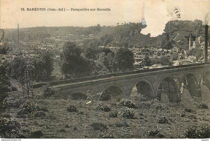 CPA Barentin Seine inf Perspective sur Barentin