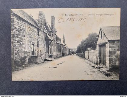 Carte France Barenton (Manche)  La rue de l'Hospice et Hospice