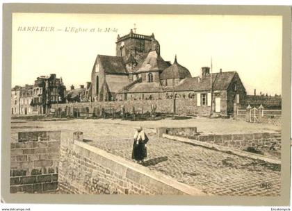 CPA Carte postale France Barfleur Eglise et Môle        Vs23