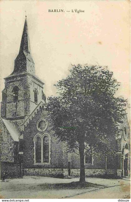 Carte Postale Ancienne - 62 - Barlin - L'Eglise - CPA - Voir Scans Recto-Verso - Poscard - Carta Postal -  Postkarte