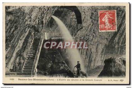 Baume les Messieurs - L'Entree des Grottes et la Grande Cascade - CPA