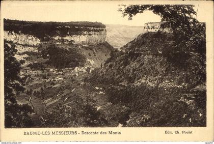 CPA Baume les Messieurs Descente des Monts