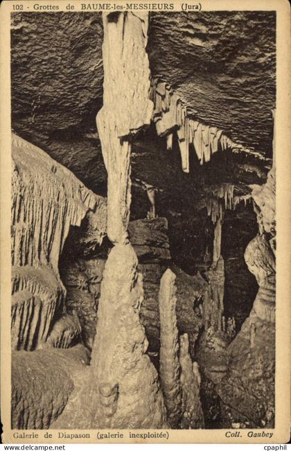 CPA Grottes de Baume les Messieurs Jura Galerie de Diapason
