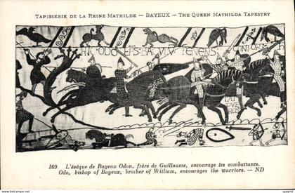 CPA Tapisserie de la Reine Mathilde Bayeux L'eveque de Bayeux Odon frere de Guillaume