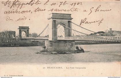 FRANCE - 30 - BEAUCAIRE - Le Pont suspendu