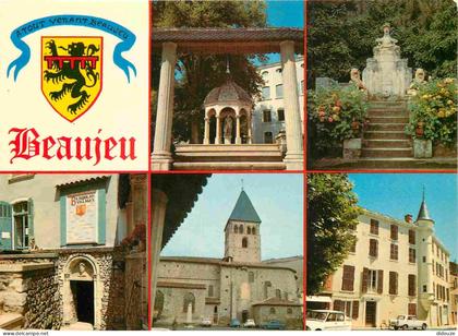 69 - Beaujeu - Multivues - Blasons - CPM - Voir Scans Recto-Verso