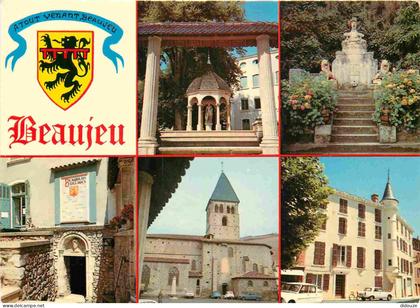 69 - Beaujeu - Multivues - Blasons - CPM - Voir Scans Recto-Verso