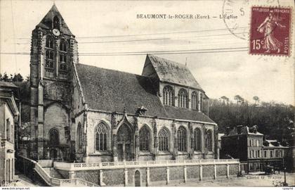 CPA Beaumont Le Roger L'Eglise