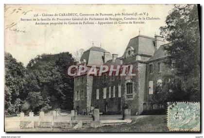 CPA Chateau de Caradeuc Commune de Plonasne Pres Becherel