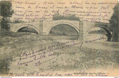 CPA Bedarrides Pont sur l'Ouveze