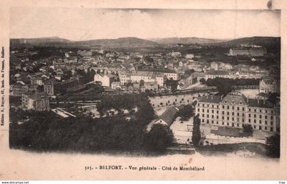 Belfort - Vue générale, Côté de Montbéliard