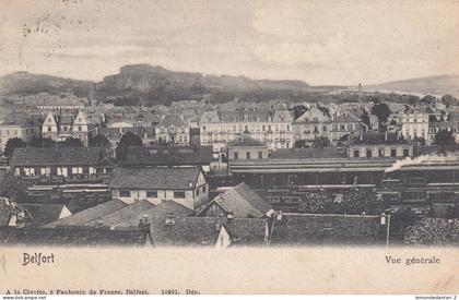 Belfort - Vue générale - gare, train