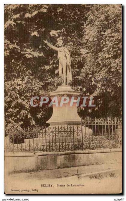 CPA Belley Statue de Lamartine
