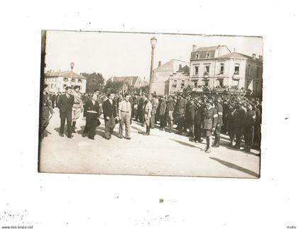 BERGERAC CEREMONIE MILITAIRE ( CARTE PHOTO )
