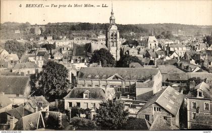 CPA Bernay Vue prise du Mont Milon