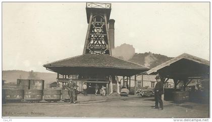 Gard : Bessèges , Carreau de la Mine de Lalle... Tirage Albuminé, Animée