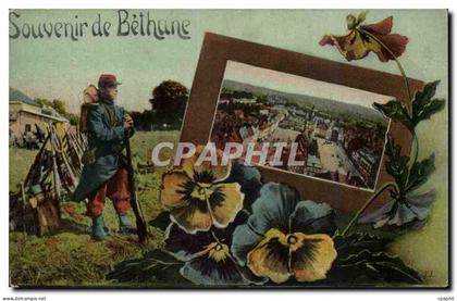 Bethune - Souvenir - Soldat - militaria - pensee - CPA (militaria)