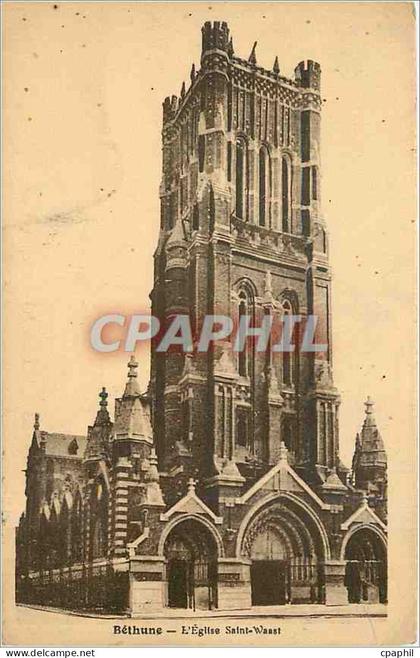 CPA Bethune l'Eglise Saint Waast