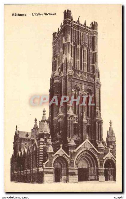 CPA Bethune L'Eglise St Waast