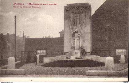 CPA Bethune Monument aux morts Militaria