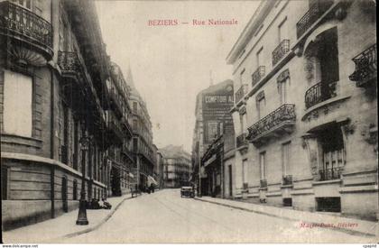 Beziers CPA Rue Nationale