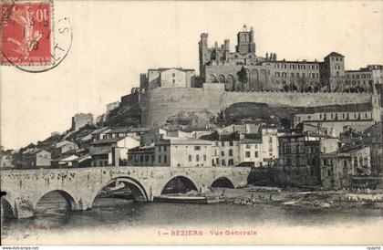 Beziers CPA Vue generale