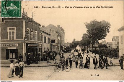 CPA Bezons Rue de Pontoise Rue St-Germain (1391619)