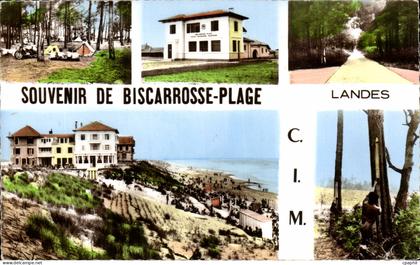 CPSM Souvenir de Biscarrosse plage