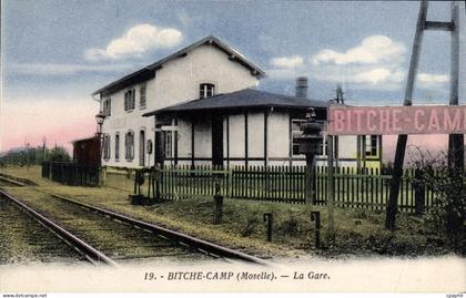CPA Bitche Camp La Gare