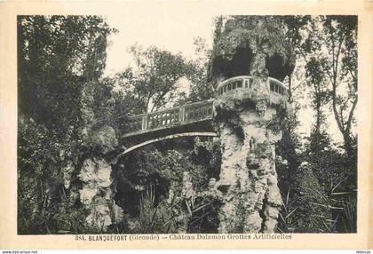 Carte Postale Ancienne - 33 - Blanquefort - Château Dulamon Grottes Artificielles - CPA - Voir Scans Recto-Verso - Posca