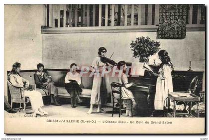 Boissy l'aillerie CPA L'oiseau bleu Un coin du grand salon (violon piano)