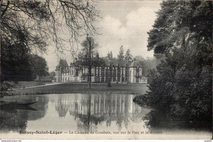CPA Boissy Saint Leger Le Chateau de Grosbois vue sur le Pare et la Riviere