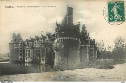 CPA Sarthe Chateau de Bonnetable Vue d'ensemble