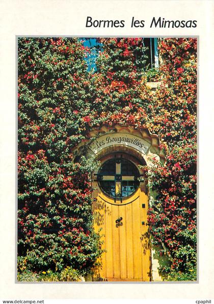 CPM Bormes les Mimosas (Var) Premier Village Fleuri de France Bougainvilles en Fleurs
