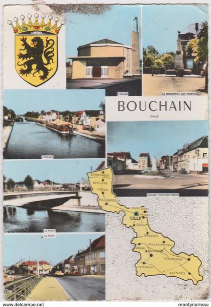 Nord  : BOUCHAIN :  carte  géographique