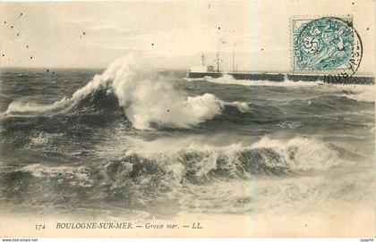 CPA Boulogne sur Mer Grosse mer