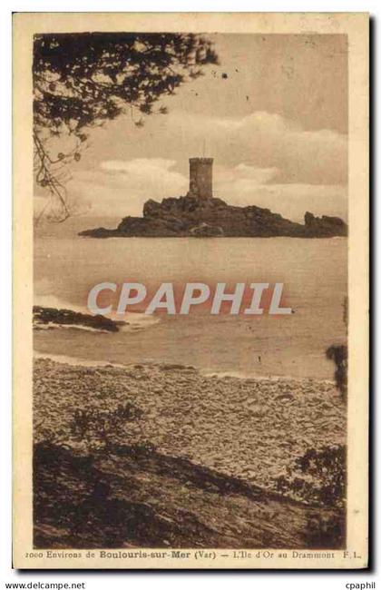 CPA Environs de Boulouris sur Mer Var l'Ile d'Or au Drammont