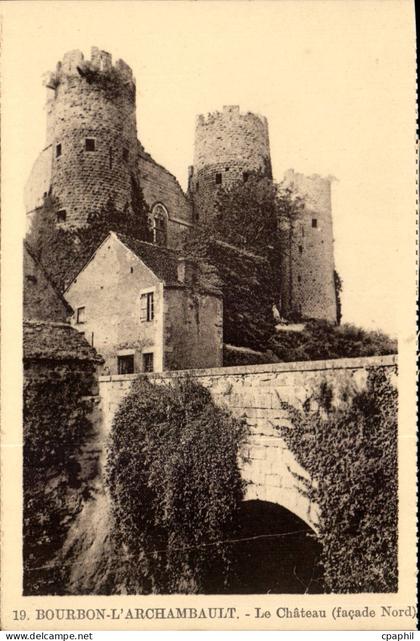 CPA Bourbon l'archambault Le chateau