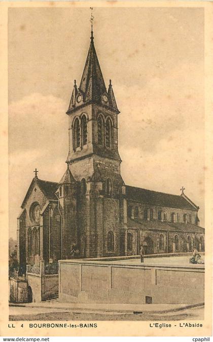 CPA Bourbonne les Bains l'Eglise l'Abside