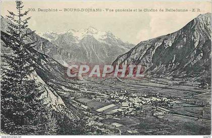 CPA Dauphiné - BOURG-d'OISANS Vue générale et la Chaine de Belledone