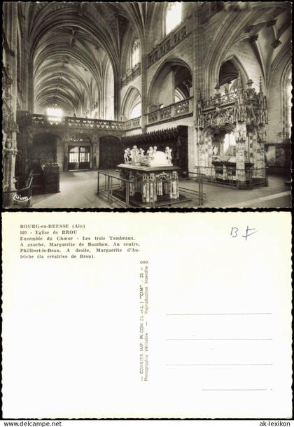 CPA Bourg-en-Bresse Eglise de Brou / Kloster Brou Chor 1961